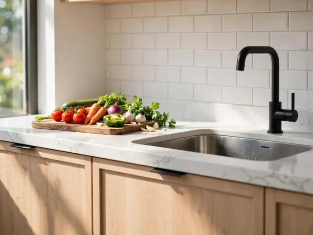 Bancada de cozinha: comparativo de materiais (granito, quartzo, porcelanato e mais)