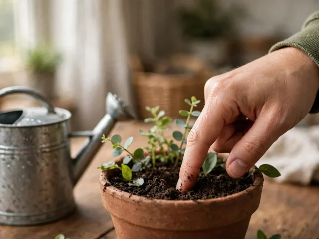 Quando regar plantas: o teste simples que acaba com a dúvida