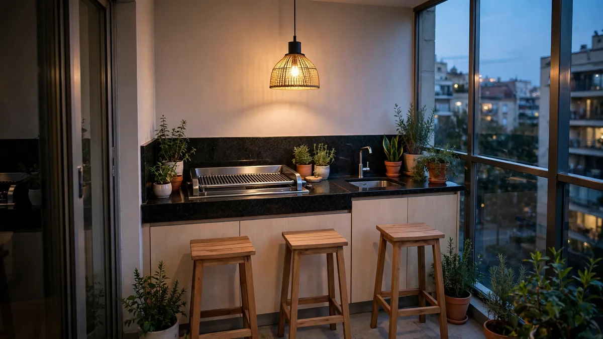 Varanda gourmet pequena: como planejar sem obra grande